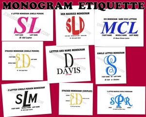 Monogram Etiquette