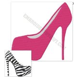 High heel Shoe 2 pack machine embroidery design