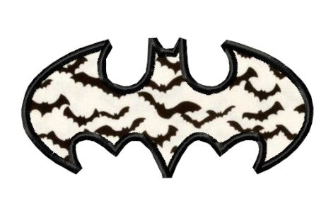Bat Symbol 2 Machine Embroidery Applique design