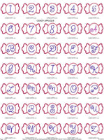 10 Machine Applique Fonts (10 SETS) script,swirl,childlike fonts