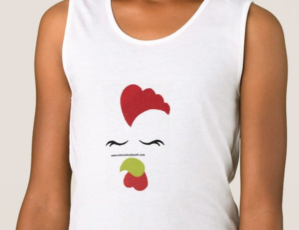 Chicken face Machine embroidery design