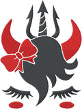 Devil Unicorn Machine Embroidery design