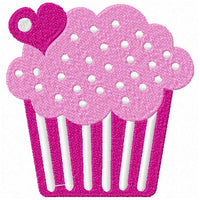 Cotton Candy Cupcake Free Machine Embroidery