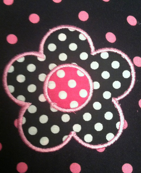 Flower Applique Free Machine Embroidery