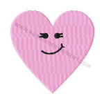 Cute Heart Free Machine Embroidery