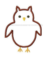 Owl Applique Free Machine Embroidery