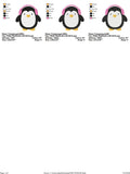 Penguin Free Machine Embroidery