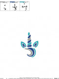 Swirl Unicorn Free Machine Embroidery