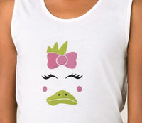 Girl Chicken face Machine embroidery design