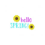 Hello Spring Free Machine Embroidery