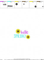 Hello Spring Free Machine Embroidery