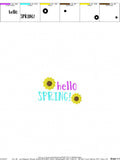 Hello Spring Free Machine Embroidery