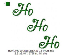 Ho ho ho Machine embroidery design