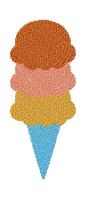 Ice cream Free Machine Embroidery