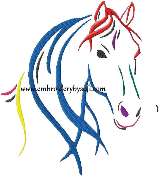 Inaya Horse Machine embroidery design