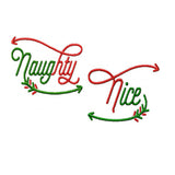 Naughty Nice 2 Machine embroidery design