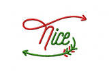 Naughty Nice 2 Machine embroidery design