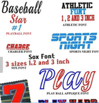 10 Sports team Machine Embroidery design Fonts (10 SETS)