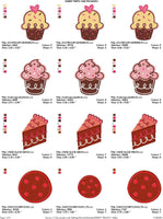 Sweet treats machine embroidery design pack