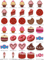 Sweet treats machine embroidery design pack