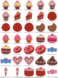 Sweet treats machine embroidery design pack