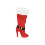 High heel Santa shoeMachine embroidery design