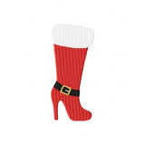 High heel Santa shoeMachine embroidery design