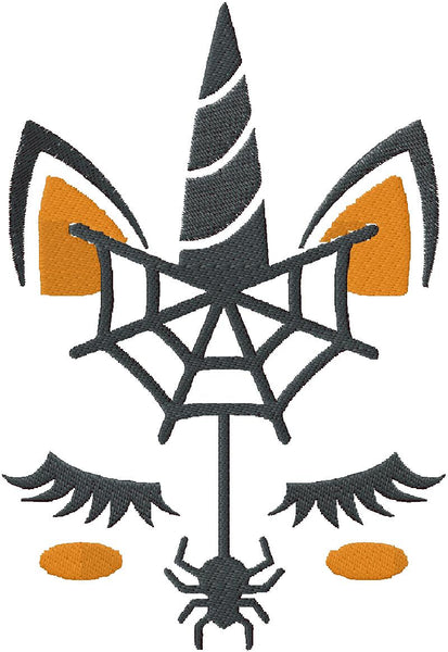 Spiderweb Unicorn Machine Embroidery design