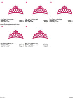 Tiara machine embroidery design