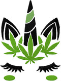 Weed Unicorn Machine Embroidery design