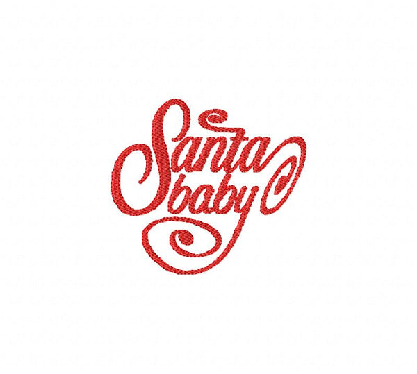 Santa Baby Free Machine Embroidery