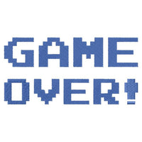 Game Over Machine embroidery design