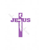 Religious Christian Jesus cross word Machine Embroidery design 3 pack