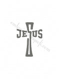 Religious Christian Jesus cross word Machine Embroidery design 3 pack