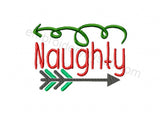 Naughty Nice 1 Machine embroidery design