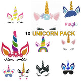 12 Unicorn pack Machine Embroidery designs
